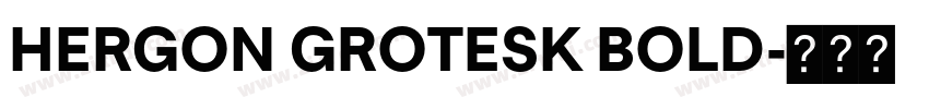HERGON GROTESK BOLD字体转换